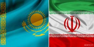 پرچم ایران و قزاقستان